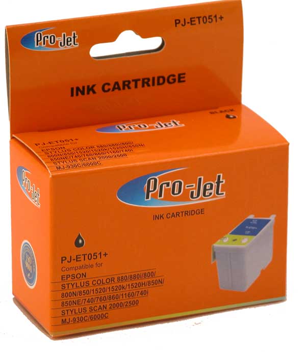 T051 ProJet Compatible Epson C13T05114010 (T051) Black Ink Cartr