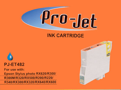 Projet ink T0482 Cyan Epson R200 220 R300 R320 RX600 RX620 RX640