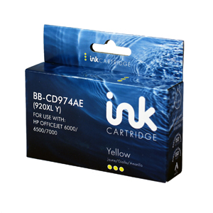 CD974AE Compatible HP CD974AE (920XL) Yellow Ink Cartridge Inkje