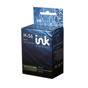 C6656 Remanufactured HP C6656AE (56) Black Ink Cartridge Inkjet