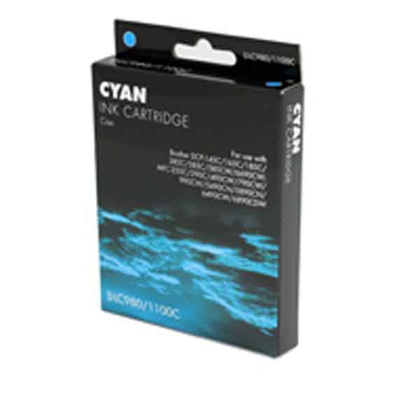 LC1100C Inkjet Compatible Brother (LC1100C) Cyan Ink Cartridge I