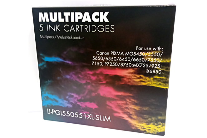 IJ Compatible Canon PGI550XL BK CLI551XL BKCMY set of 5 inks IJ Compatible Canon PGI550XL BK CLI551XL BKCMY set of 5 inks