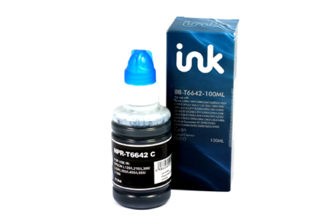 IJ Compatible Epson C13T664340 (T6642) Cyan Bottled Ink 100ml