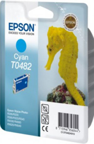 Original T482 Original Epson C13T04824010 (T0482) Cyan Ink Cartr