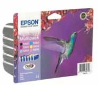 Original T0807 Epson R265-R360 Multipack Hummingbird ink colour