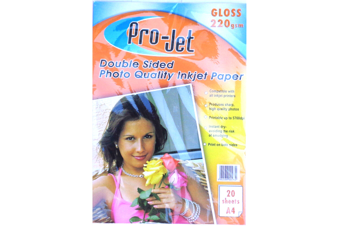 ProJet White A4 Paper 220gsm double sided 20 pack 220g